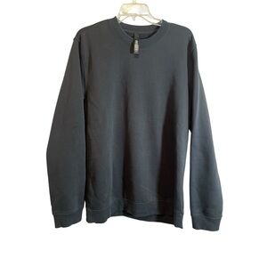 SKIMS Cotton Blend Black Crewneck Sweatshirt Size Large
